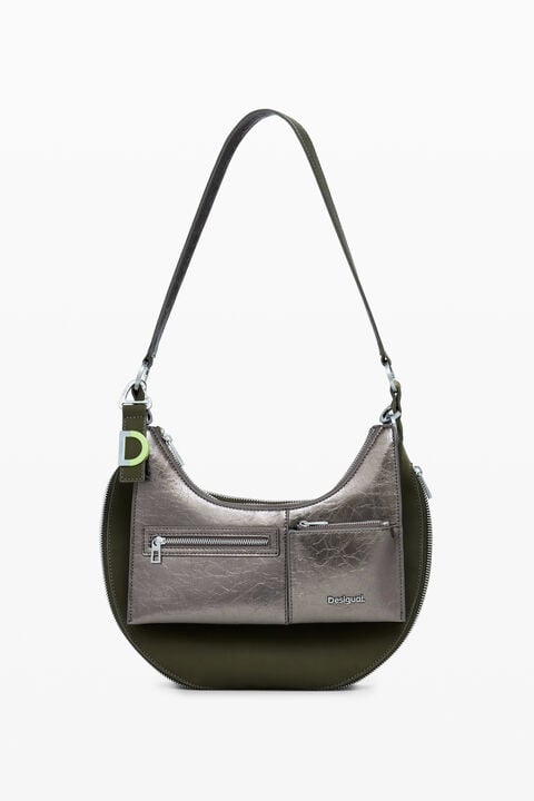 MEDIUM DETACHABLE TWO-TONE BAG