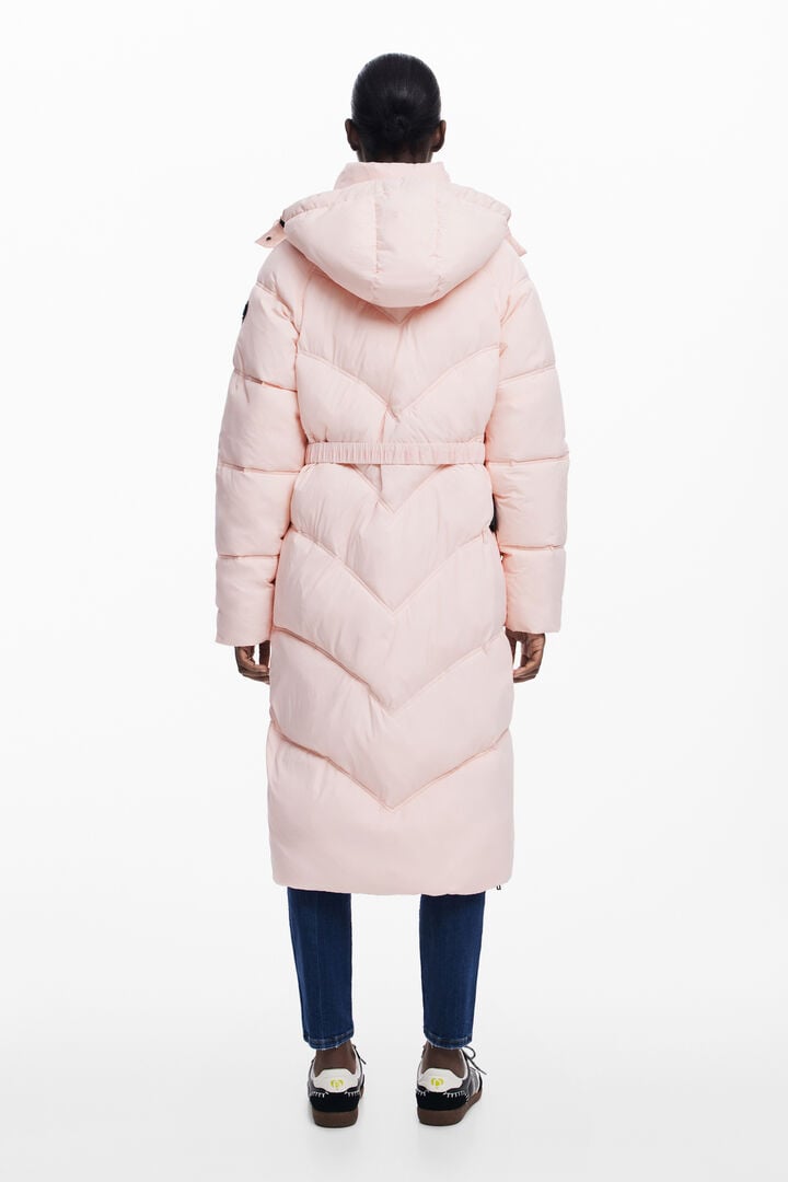 Pink padded coat | Desigual