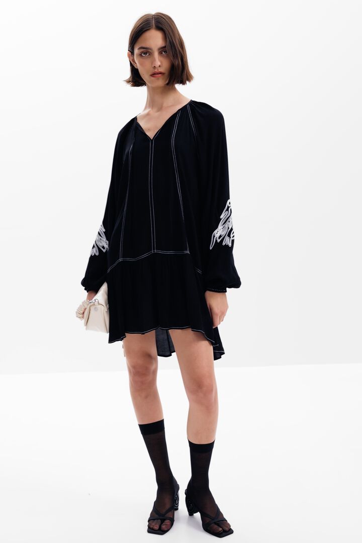 Boho-jurk met borduursels | Desigual