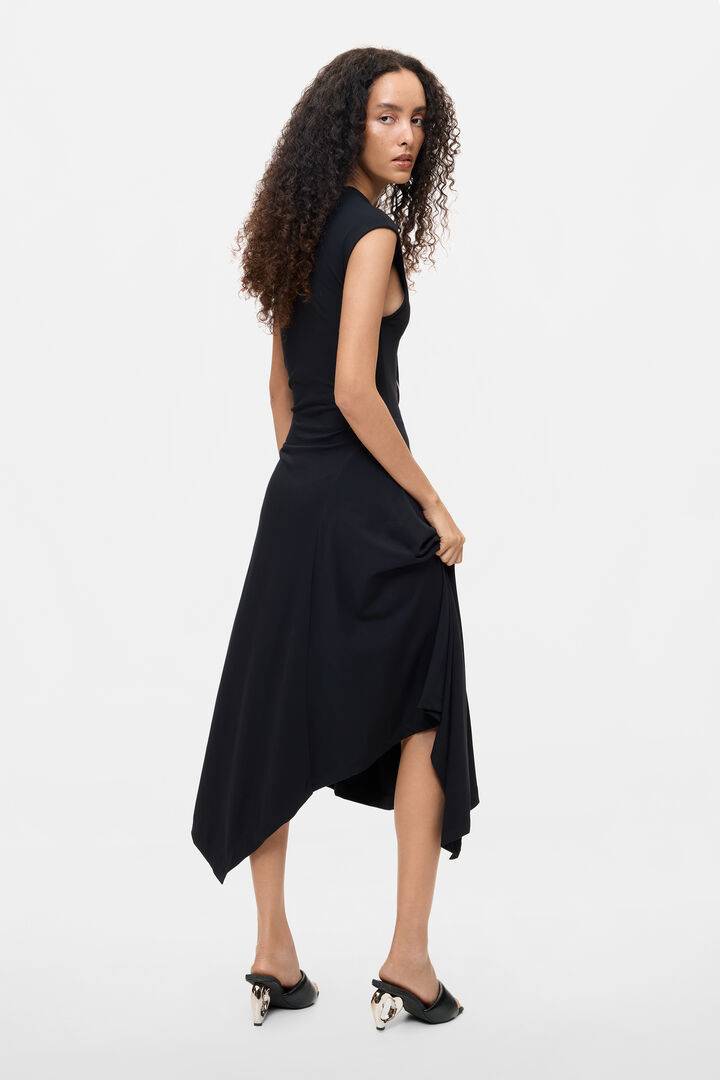 Asymmetric Floral Dress