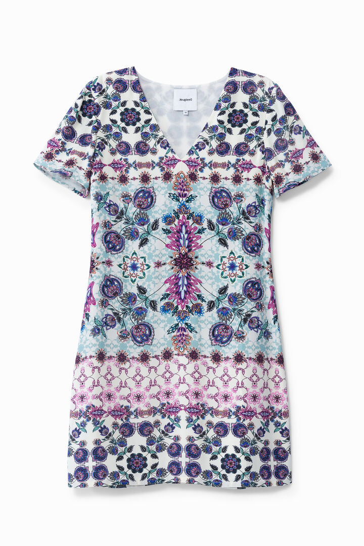 Boho floral T-shirt type dress | Desigual