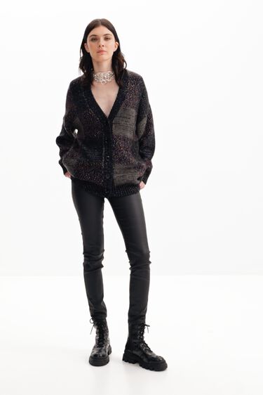 Càrdigan oversize quadres | Desigual