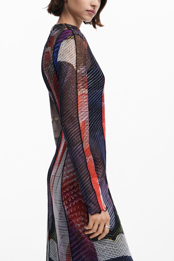 Vestido midi tul estampado | Desigual