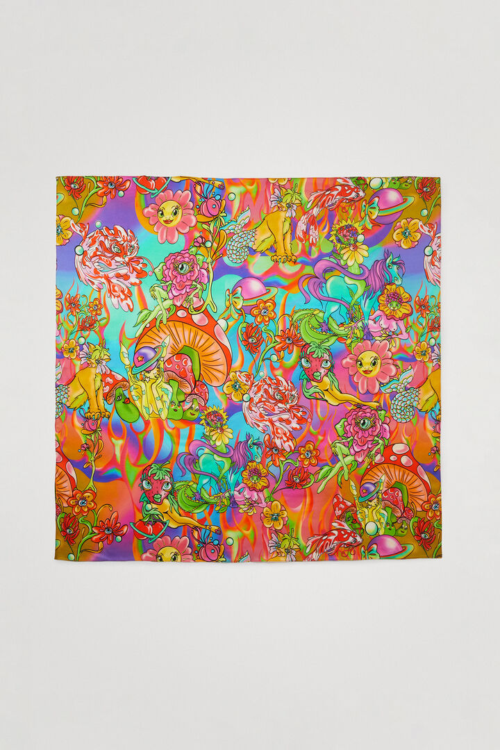 Square silk foulard | Desigual