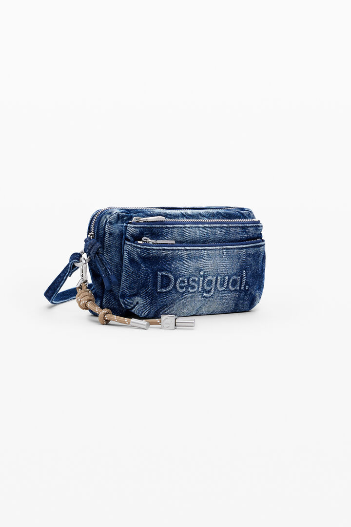 Large multi-pocket denim wallet | Desigual