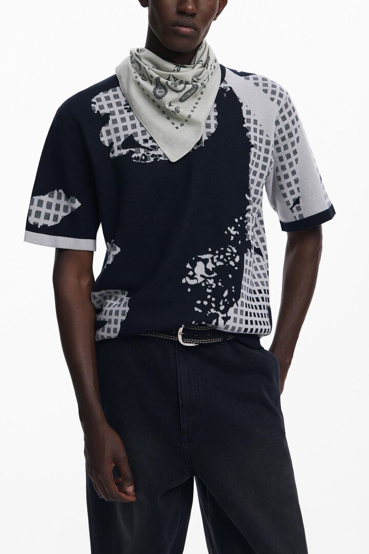 Printed Jacquard T-shirt