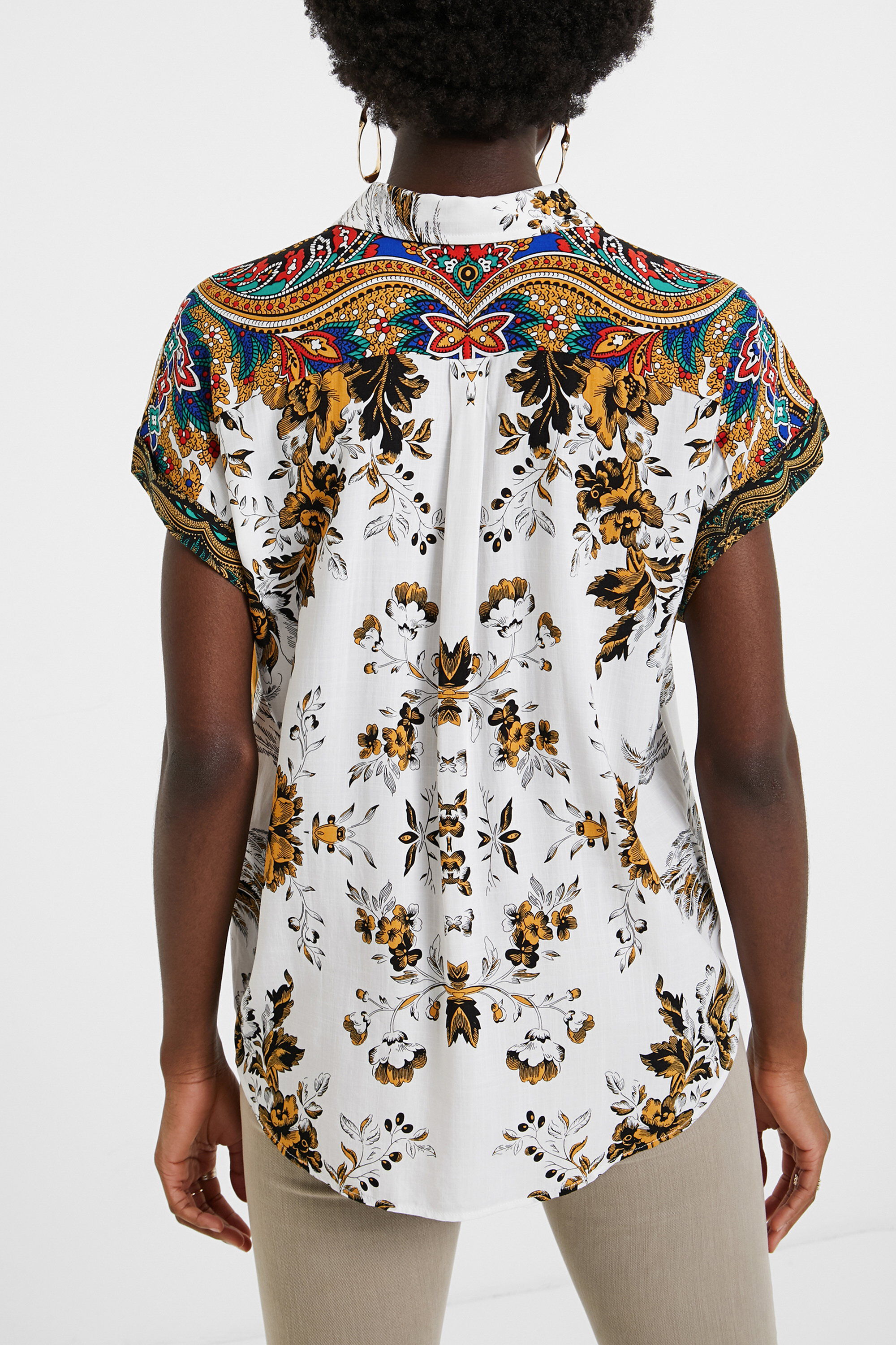 boho floral shirt