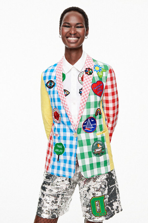 Blazer patchwork cuadros Johnson Hartig