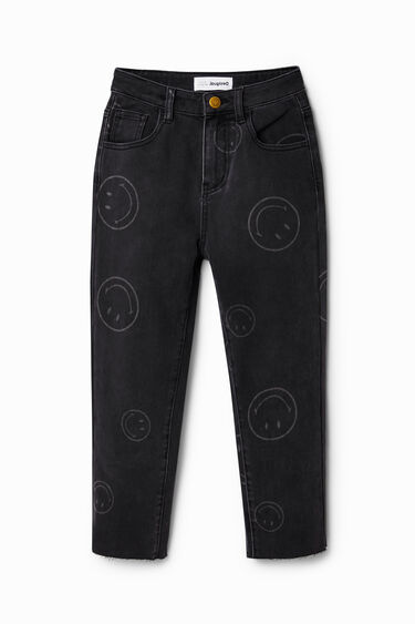 Smiley® straight jeans | Desigual