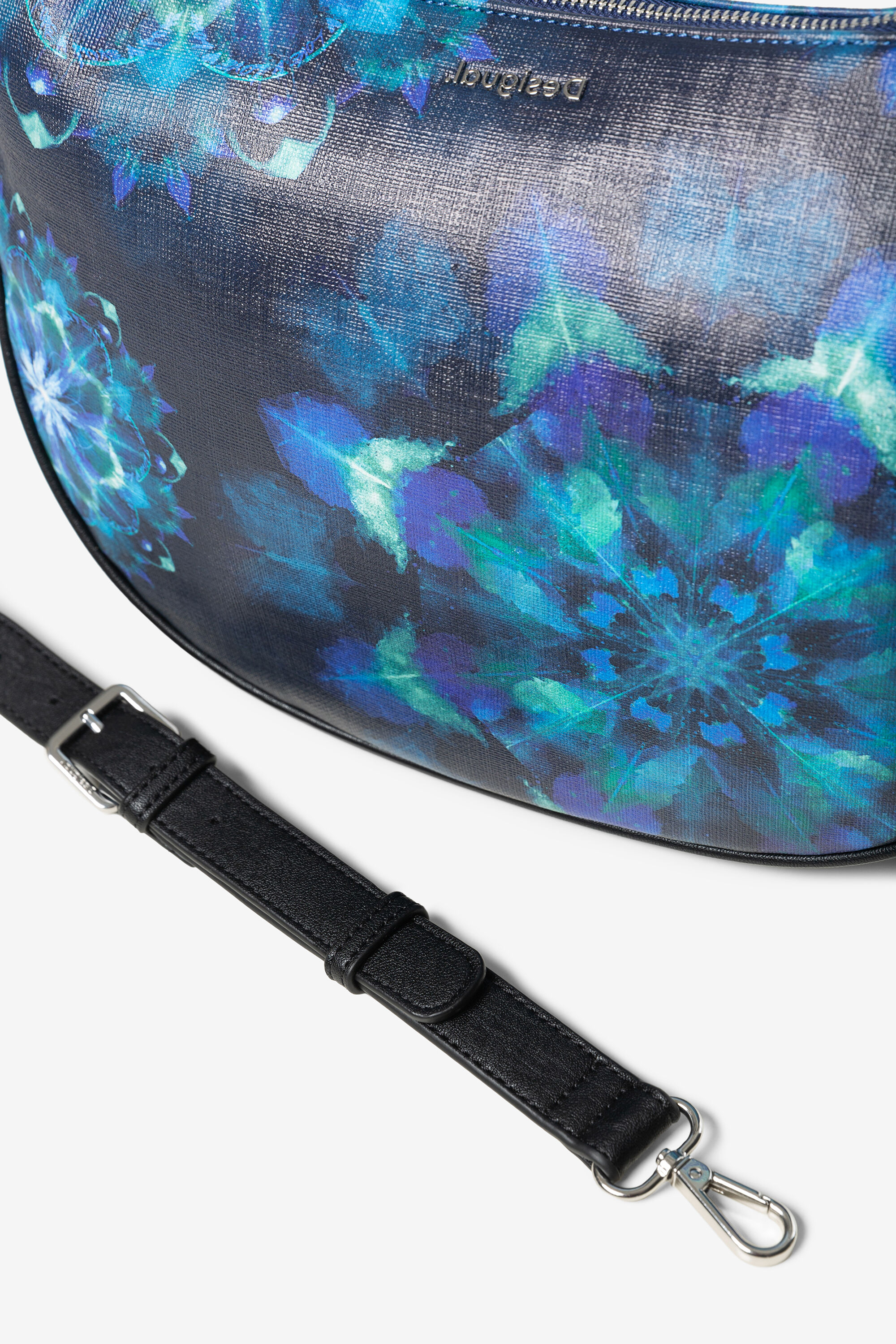 Sac silhouette demi lune mandalas