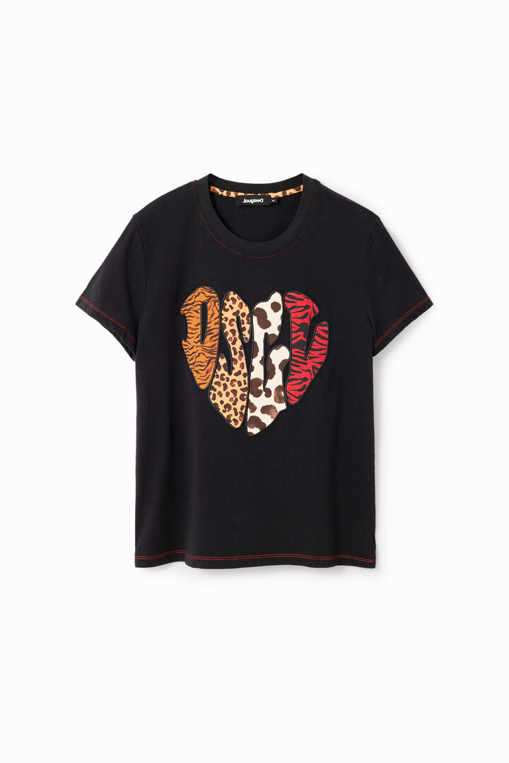 Animal print patch T-shirt | Desigual