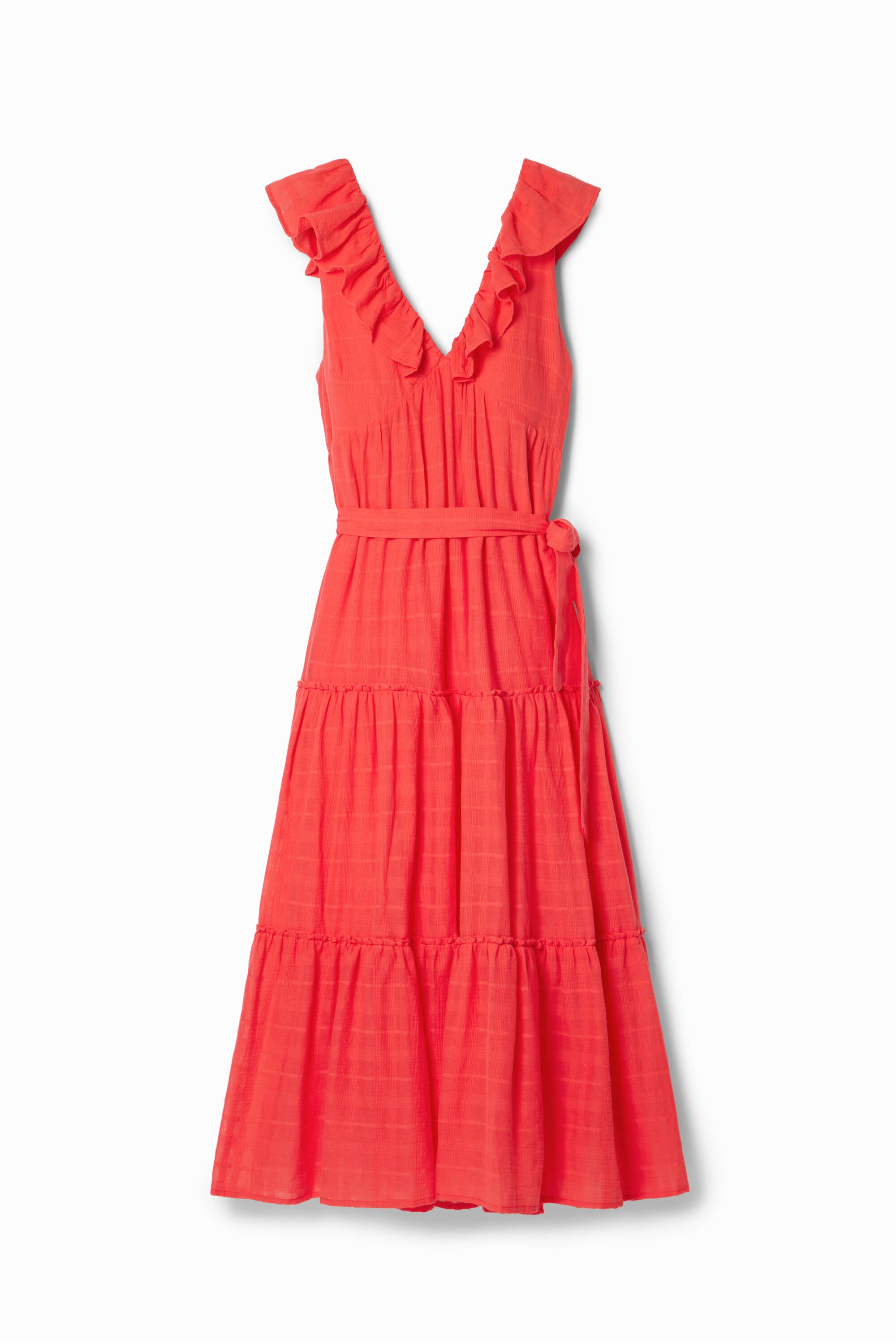 Ruffle midi dress