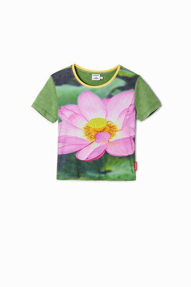 Tyler McGillivary fluorescent lotus flower T-shirt | Desigual