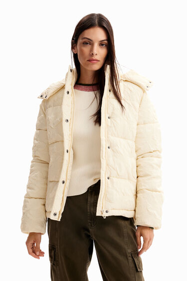 Textured quilted jacket | Desigual