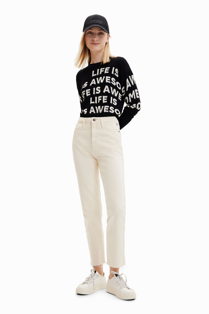 "Life is awesome" pullover | Desigual