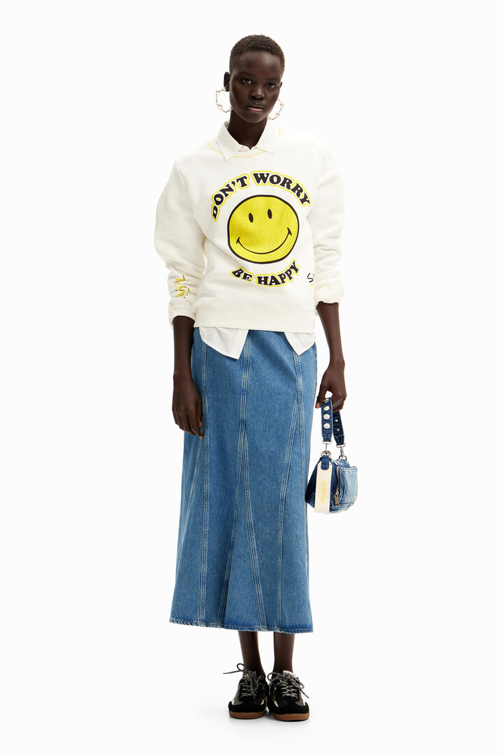 Sweat-shirt Smiley Originals ® strass | Desigual