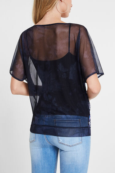 Oversize mesh T-shirt | Desigual