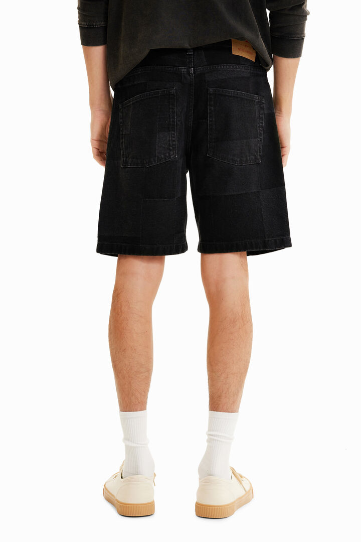 Vaqueros cortos jacquard patch | Desigual