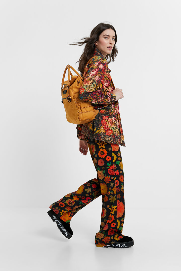 Square canvas backpack | Desigual