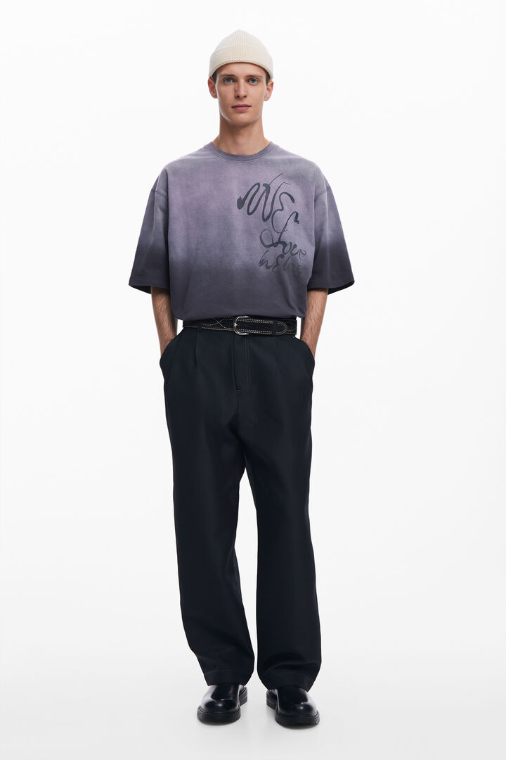 T-Shirt mit Farbverlauf und Kritzeleien | Desigual