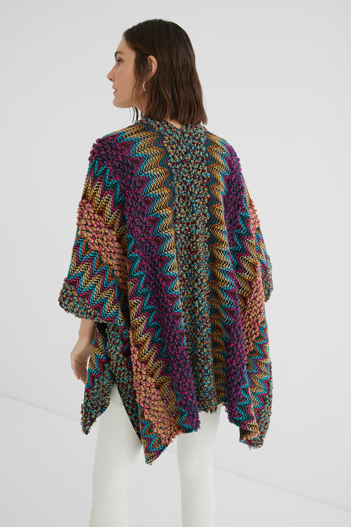 Poncho kaftán punto | Desigual