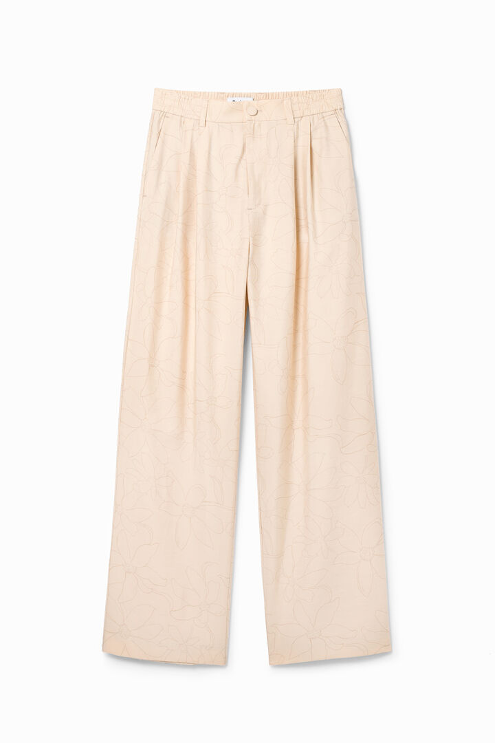 Tailored floral trousers | Desigual