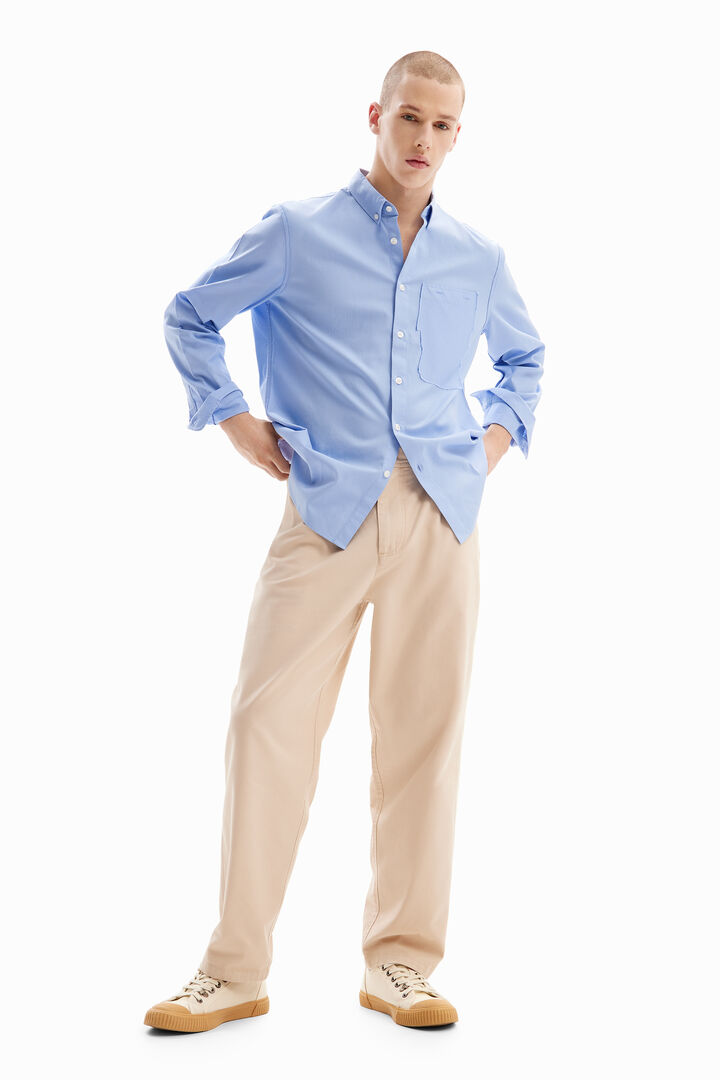 Patchwork poplin shirt | Desigual