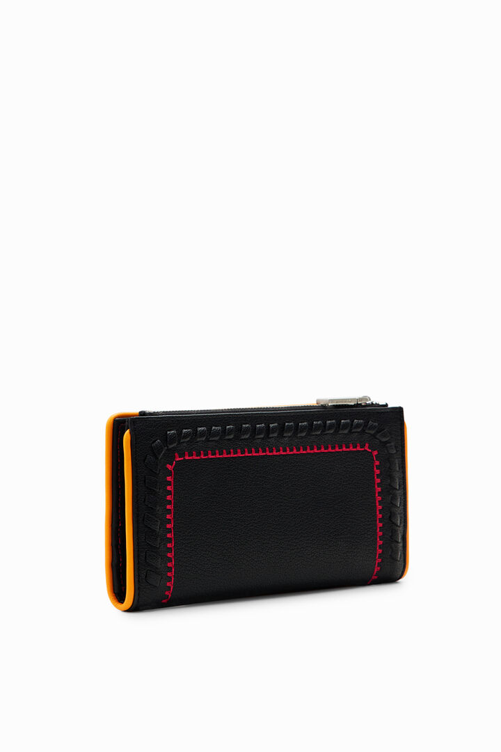 L wallet with topstitching | Desigual