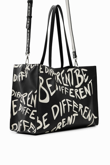 Borsa shopper con scritte | Desigual