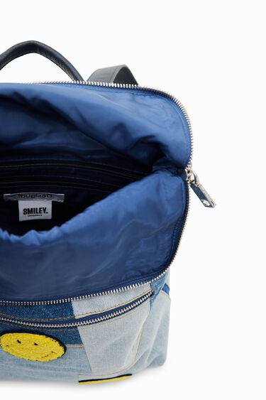 Mochila mediana denim Smiley® | Desigual