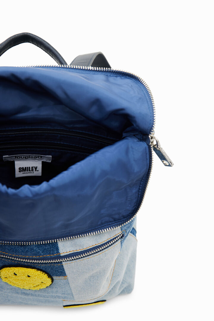 Midsize denim Smiley® backpack | Desigual