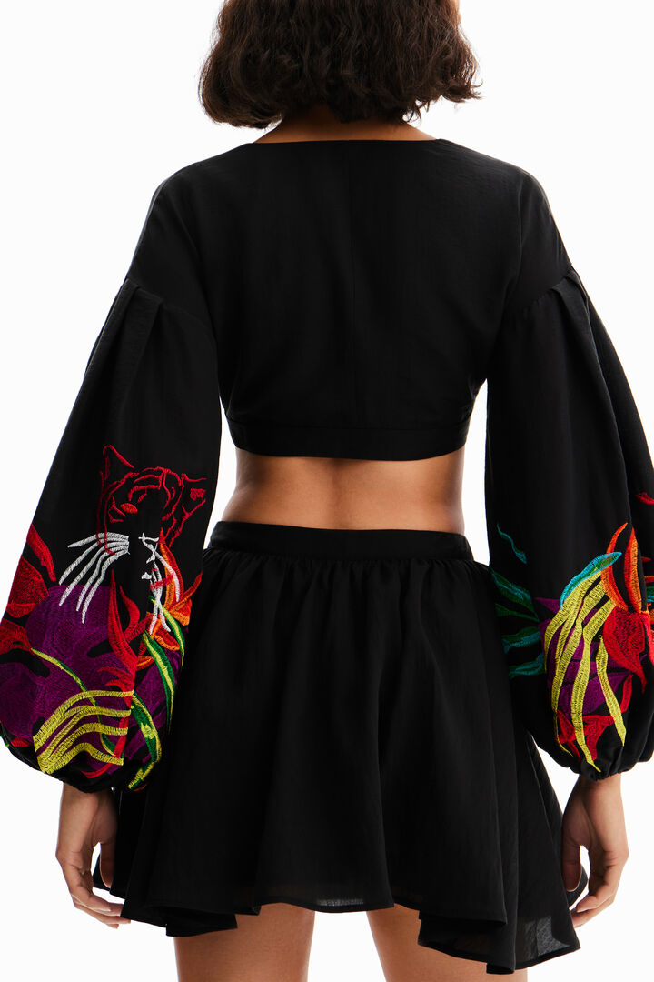 Vestido corto cut-outs Stella Jean | Desigual