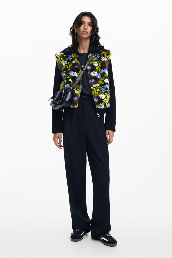 Chaqueta combinada flores | Desigual