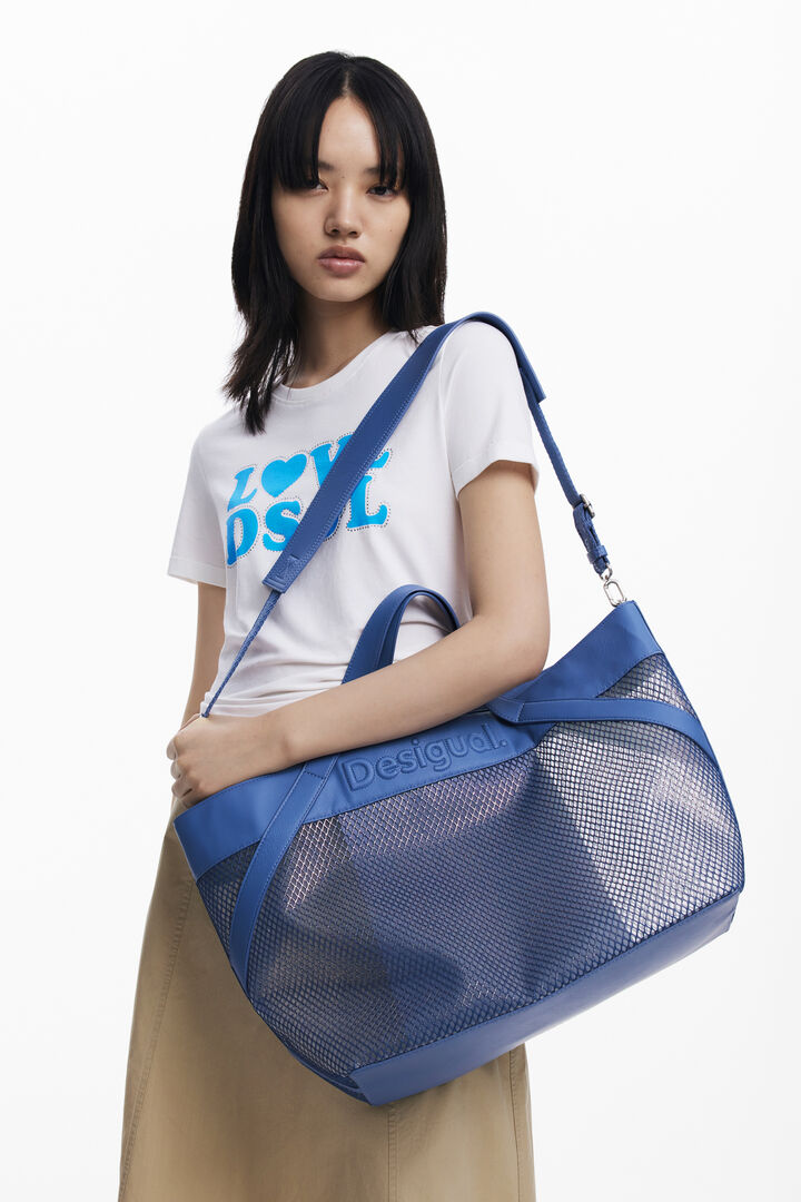 Large mesh shopper bag | Desigual