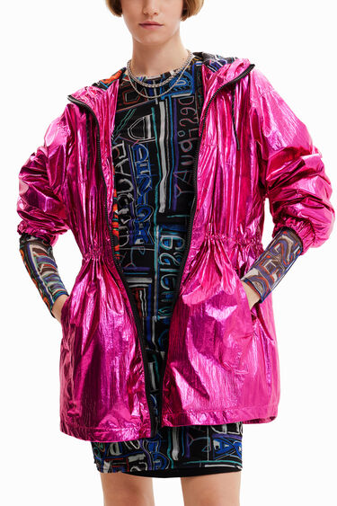 Parka metallizzato cappuccio | Desigual
