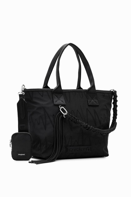 Bolso shopper grande bordados