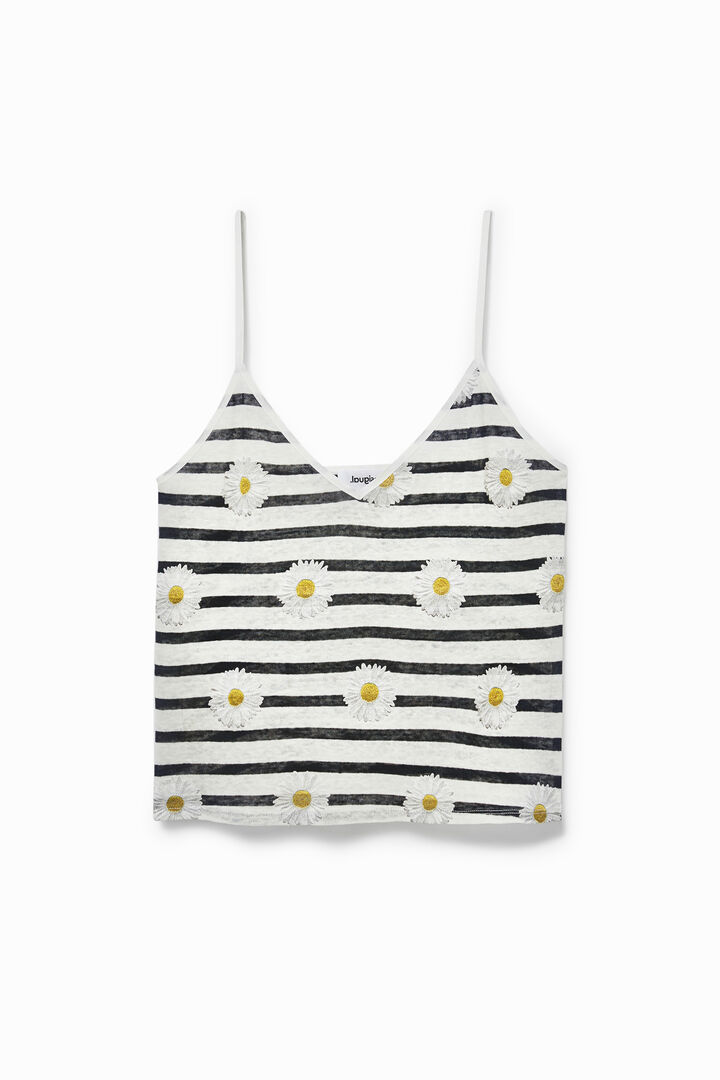 Tank top T-shirt daisies | Desigual
