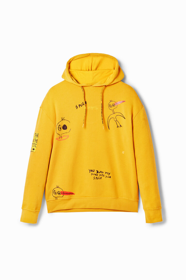 Sudadera capucha pájaros