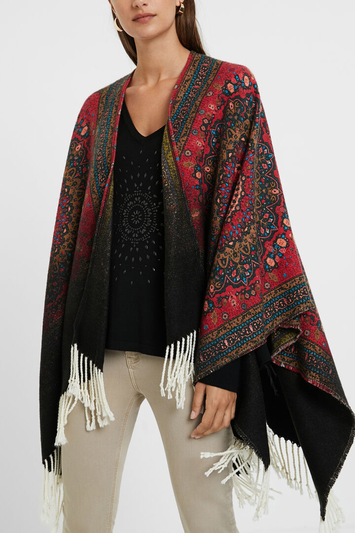 Poncho quadrato reversibile | Desigual