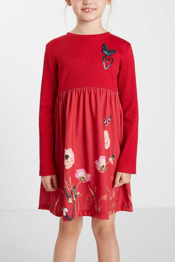 Vestido trapecio flores | Desigual