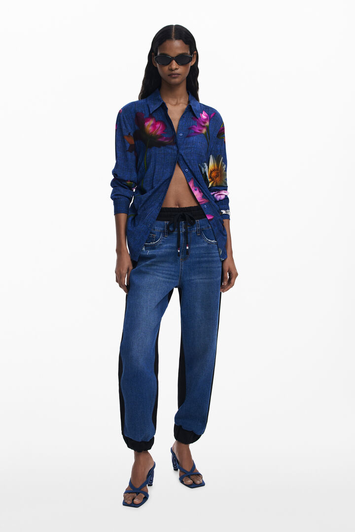 Jeans jogger a contrasto | Desigual