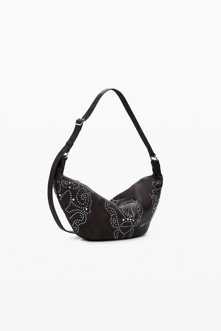 Bolso efecto piel tachuelas mediano | Desigual