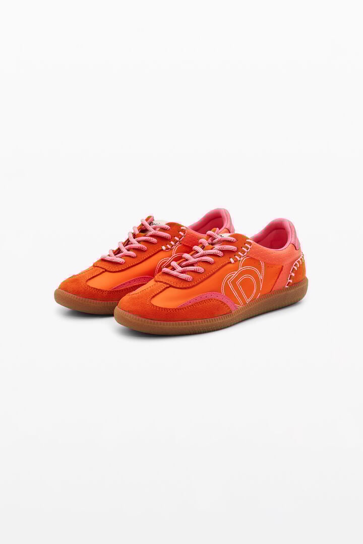 Retro split leather sneakers | Desigual