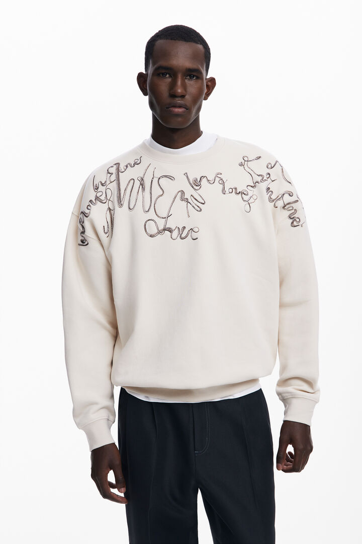 Embroidered sweatshirt