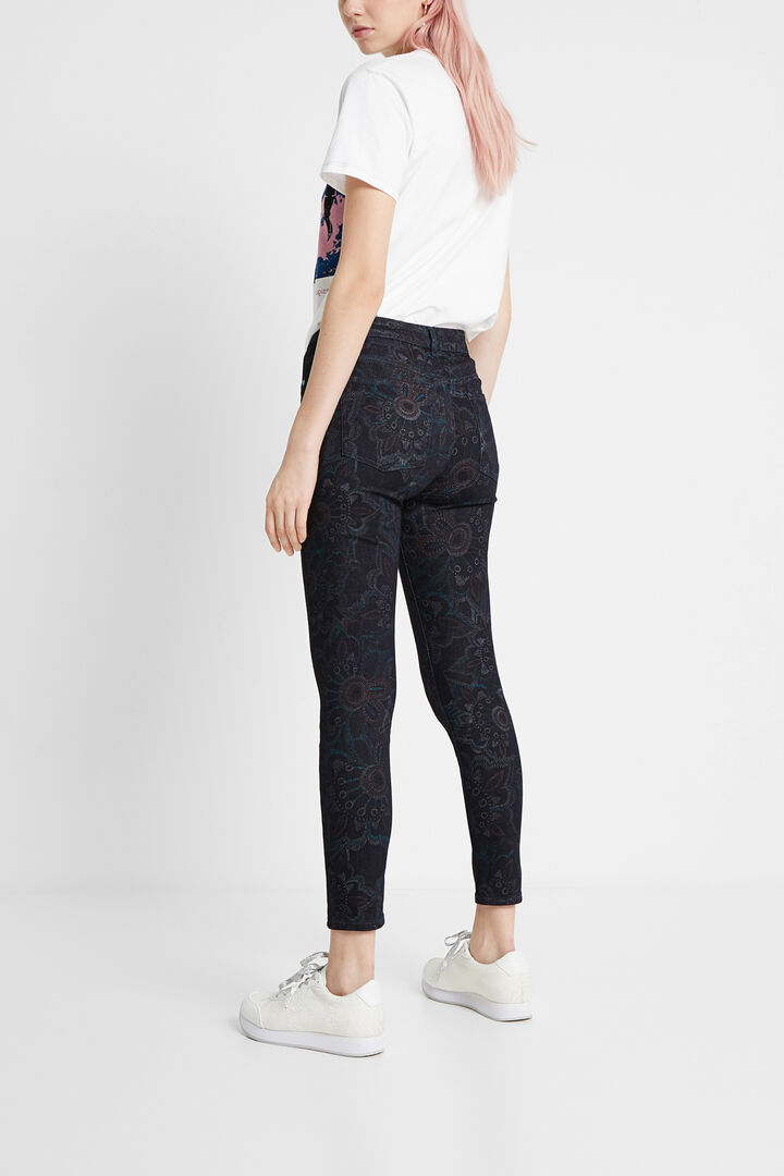 Skinny floral trousers | Desigual
