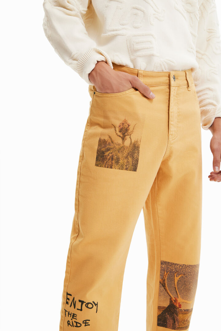 Retro pohodlné džíny s potisky | Desigual