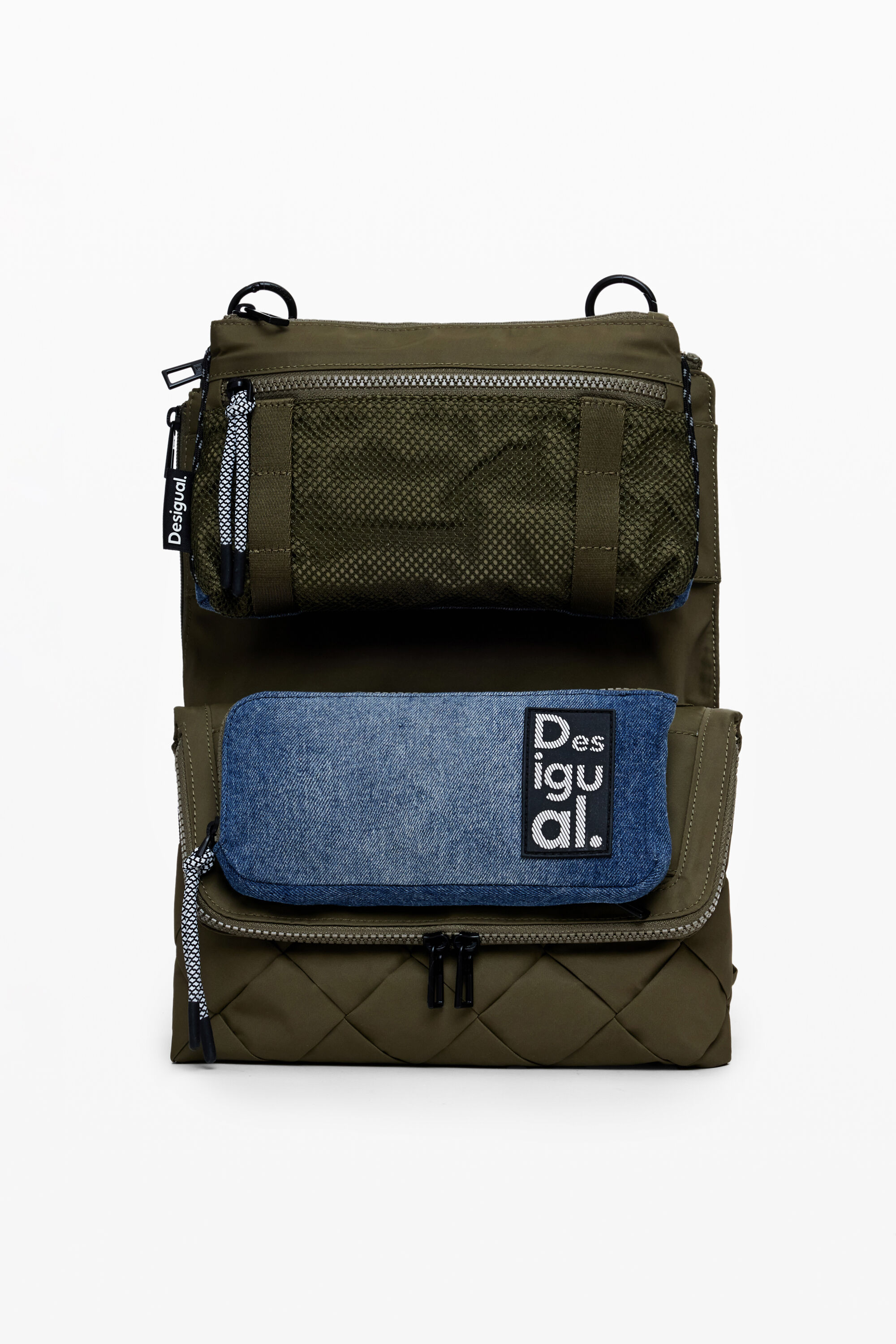Two-tone crossbody bag