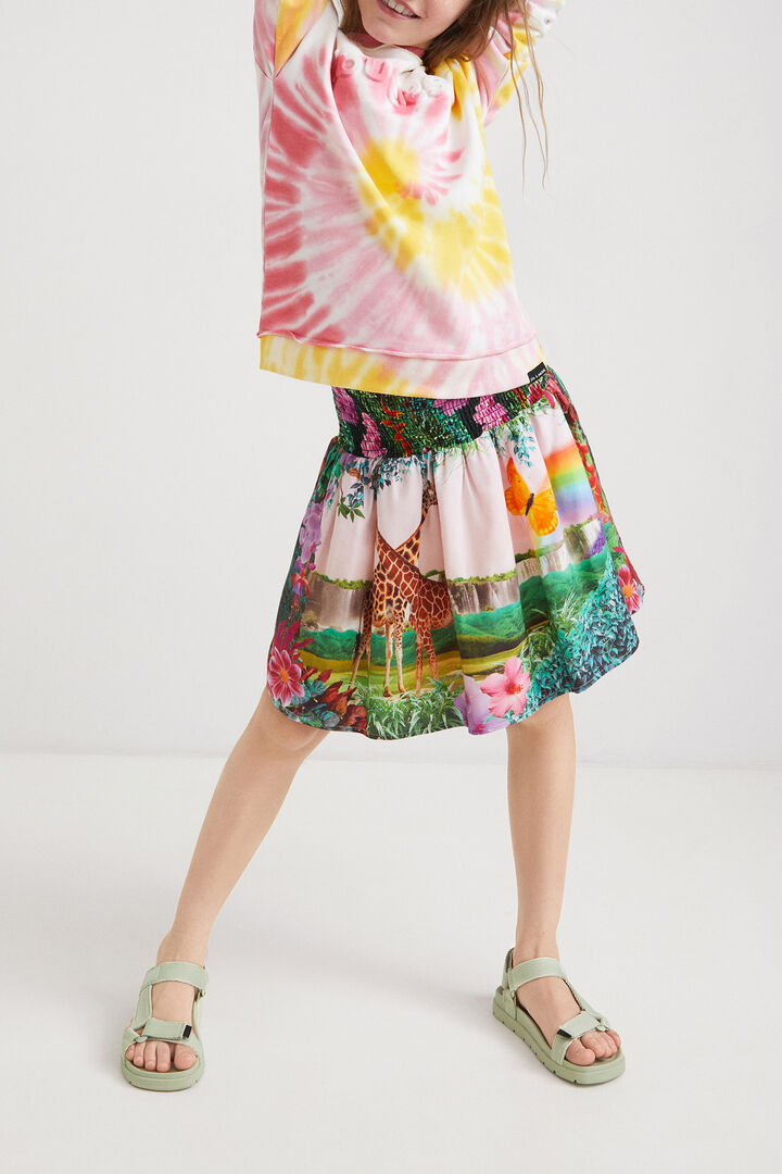 Floral miniskirt | Desigual