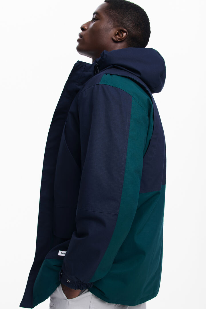 Zweifarbige Parka mit Kapuze | Desigual