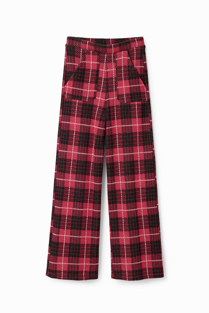 Pantalón flare cuadros | Desigual